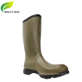 Dark Green Waterproof Rubber Boots For Outdoor Fishing